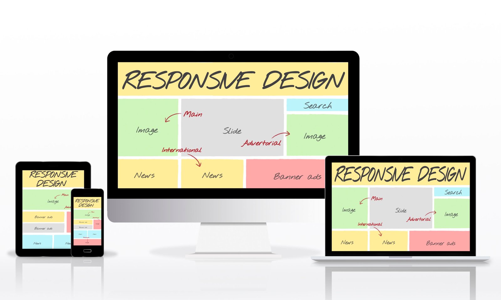 Responsive Design Layout Software Concept